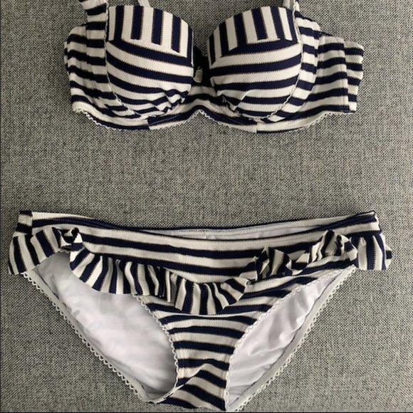 Floozie by Frost French Navy Striped Bikini 👙 - Picture 7 of 7